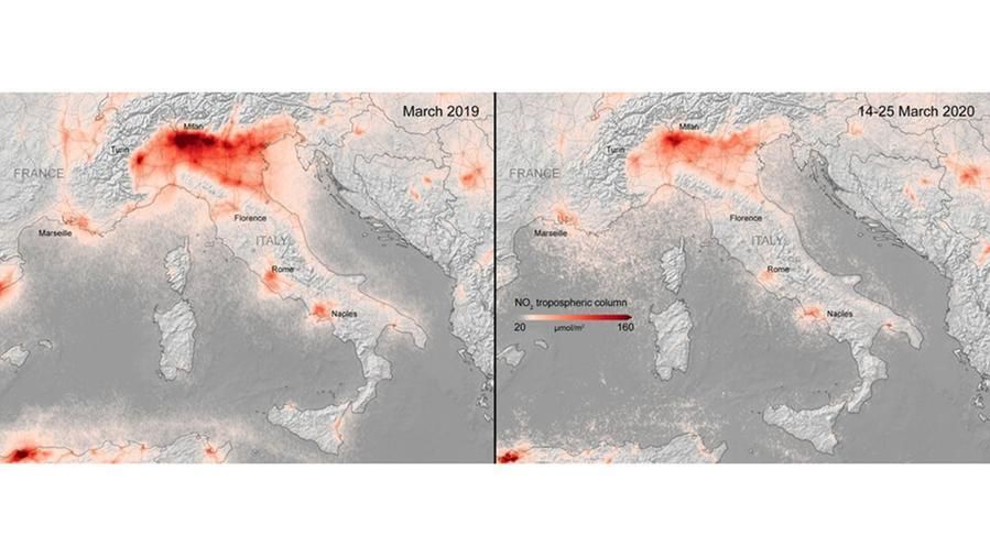 Lockdown, ecco gli effetti sull'inquinamento atmosferico in Europa